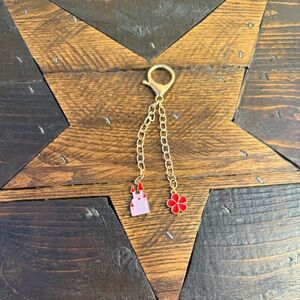 Red Flower and Dress Keychain